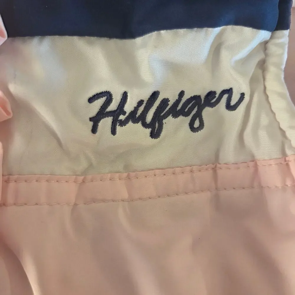 Chic Tommy Hilfiger Girls' Pink Puffy Hooded Vest